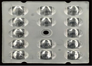 Matrice ultra ampia 14 della lente di distribuzione della luce LED in 1 tipo 5 per illuminazione di parcheggio