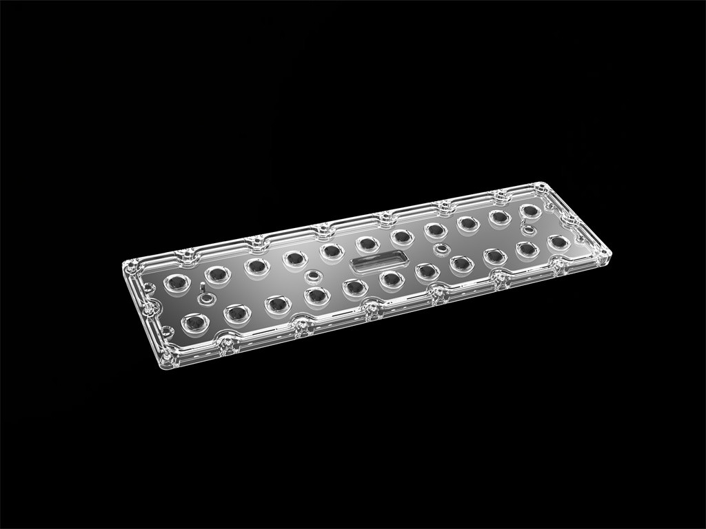 SMD7070 22 in 1 lente simmetrica dell'iluminazione pubblica da 60 gradi LED della lente della luce di inondazione del LED
