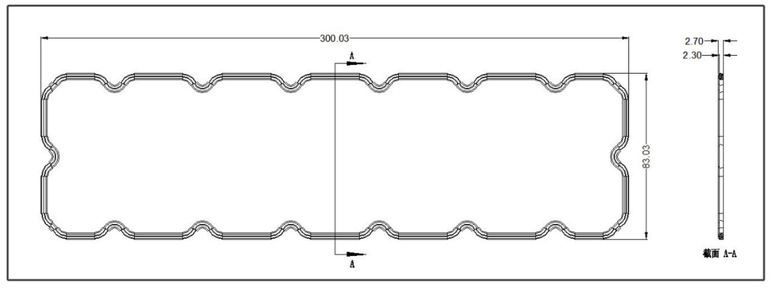 Lente rettangolare di alto potere LED della lente della lente SMD7070 22IN1 TYPE4S dell'iluminazione pubblica del LED