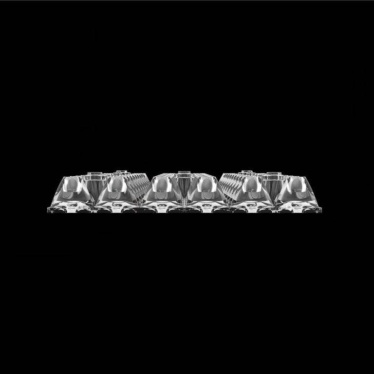 Materiale PC di buona qualità 9 gradi rettangolo 60 in 1 Led Stadium Light Lens Xpg Chips resistente all'acqua
