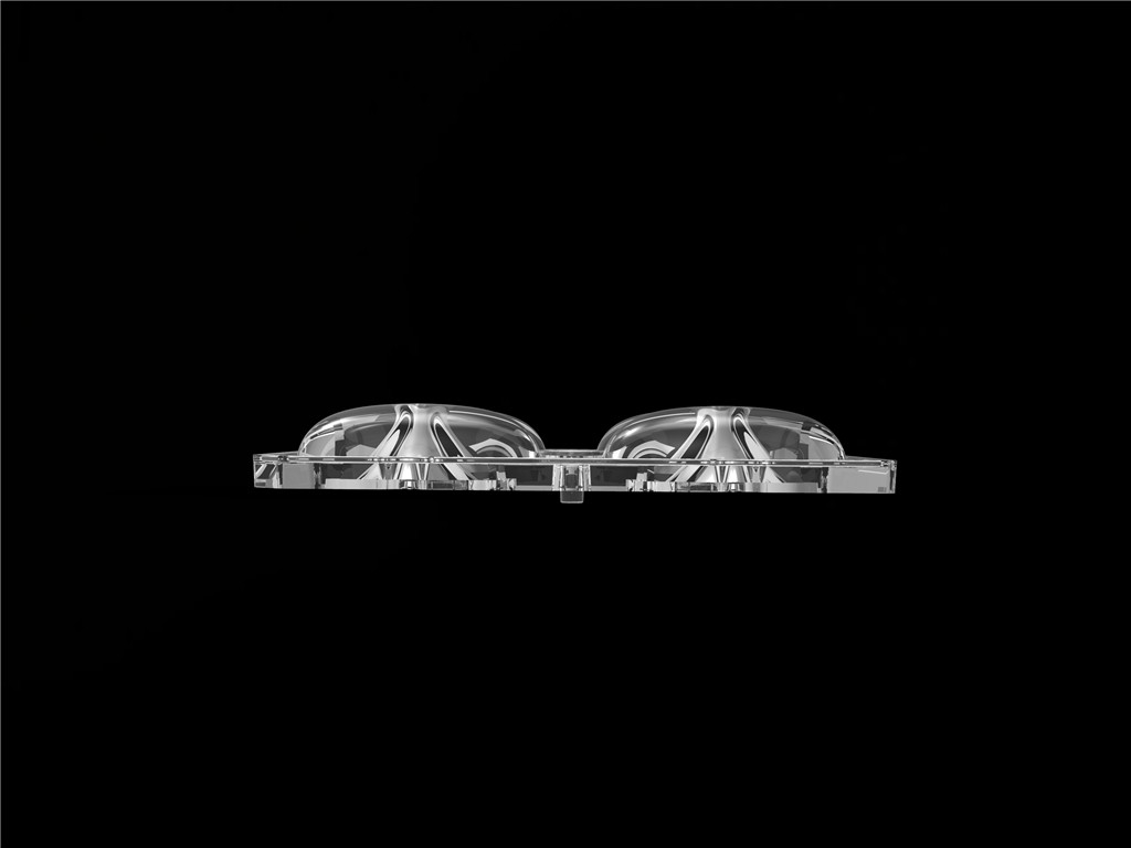 50*50mm 55*152 gradi/TYPE2-VS 4 in 1 Lenti a luce a LED Materiale PC per modulo di illuminazione stradale a LED SMD3535/5050LED