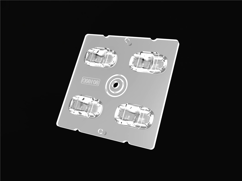 4IN1 50*50mm 80*160 gradi Lens Beam Angle LED Street Lighting Module per illuminazione comunale