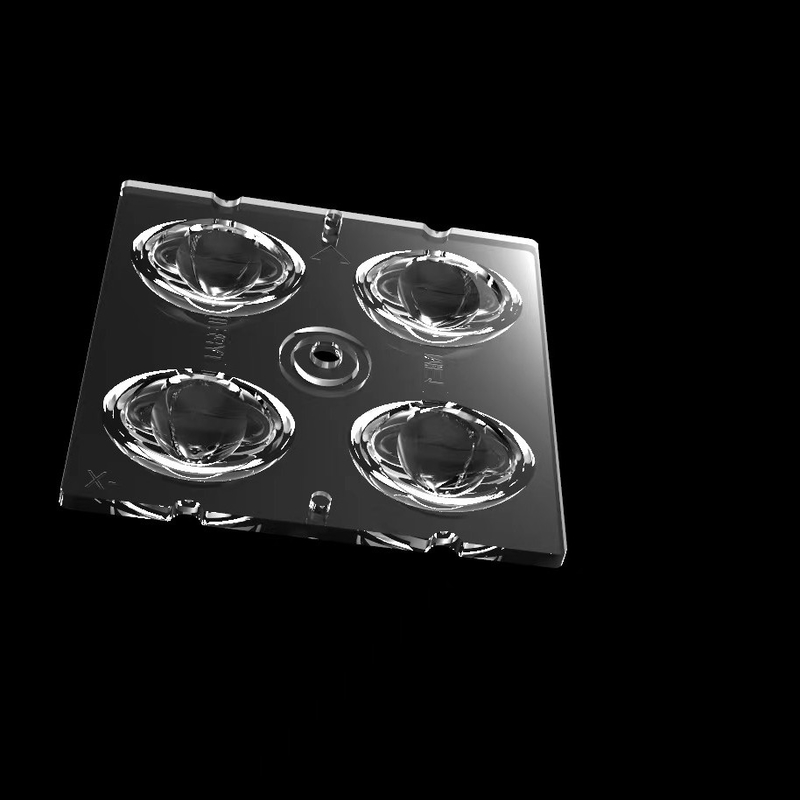 Modulo di illuminazione stradale LED ad alta trasmittanza da 50*50 mm con 4IN1TYPEII,ME1 Lens Type e SMD5050 LED Chips