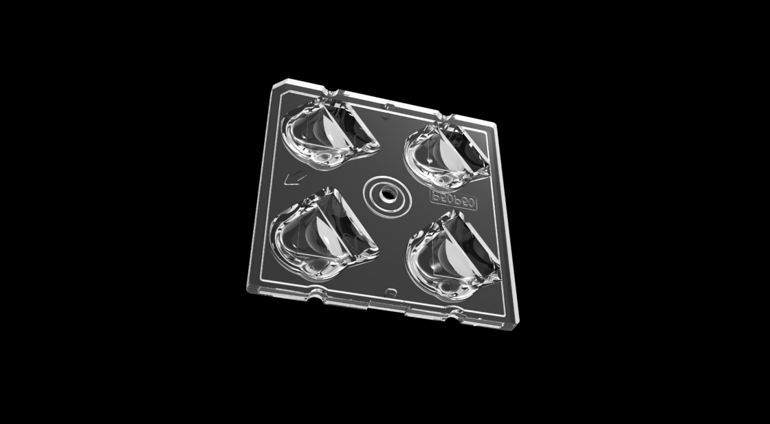 Modulo di luce stradale LED ad alta trasmittanza da 50 mm con 4IN1 50 gradi di polarizzazione Tipo di lente e chip LED SMD5050