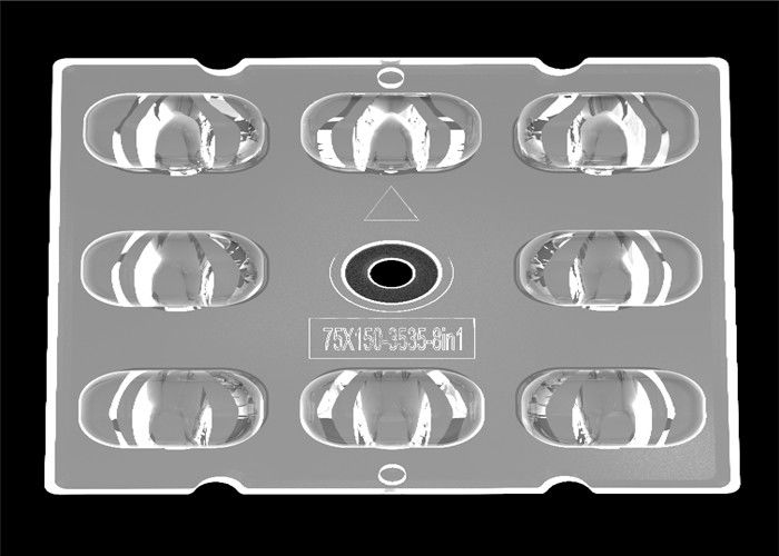 Multi LED lente asimmetrica 8 del CREE XTE nei corredi di 1 riflettore per la luce del LED Sreet