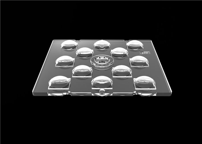 12 in 1 lente del chip di PMMA LED, lente dell'angolo d'apertura 60° multi LED per illuminazione di inondazione all'aperto