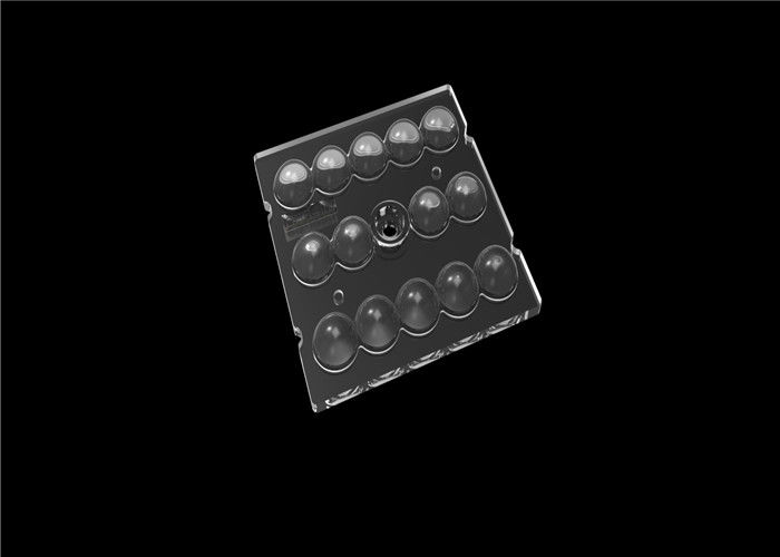 Il Type2 progetta una lente per il cliente di 3030 LED, lente di potere LED di grado 65x150 per iluminazione pubblica