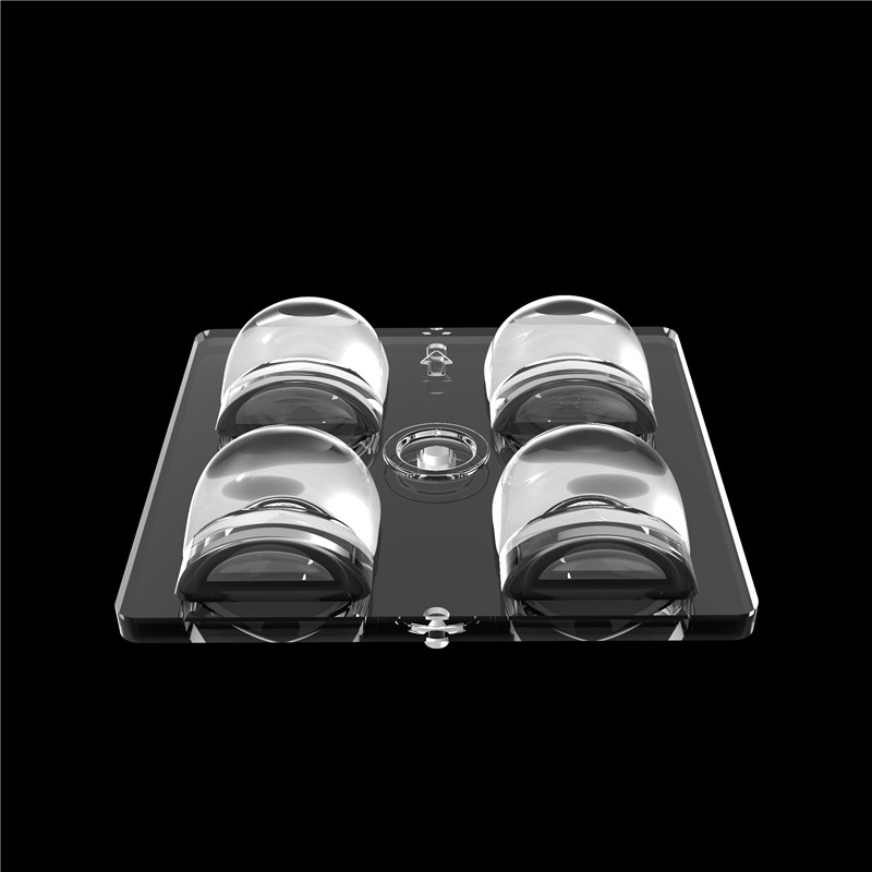 Polarizzato 60° 2*2 Multi-Lens Alta trasmittanza 50*50mm Per illuminazione LED per stadi