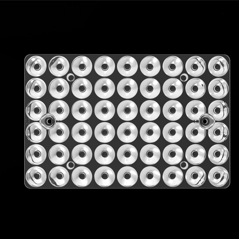 54IN1 30 gradi luce esterna 3030 Lenti a LED PC L'ottica a LED per luci da stadio / luci da campo L144 * W94mm