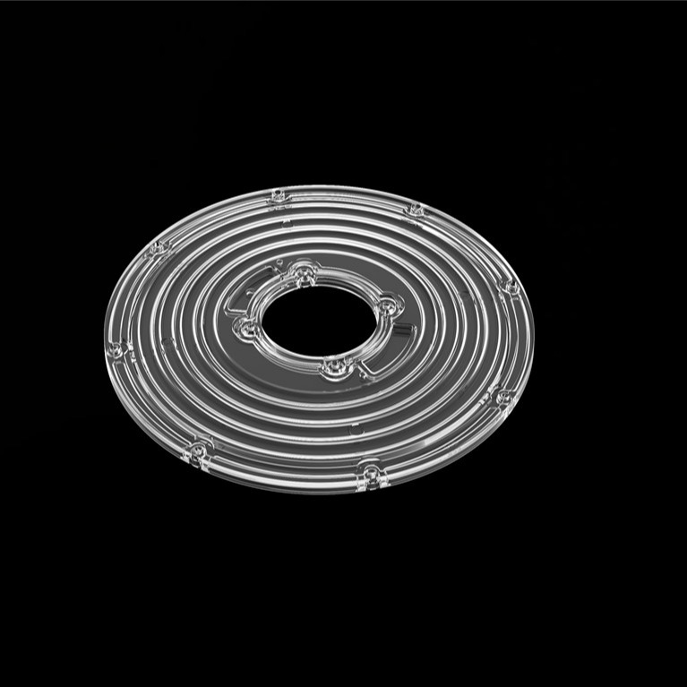 206mm di diametro Lente modulo rotondo per High Bay Light UFO Lente 90 gradi φ206mm PC Lente LED