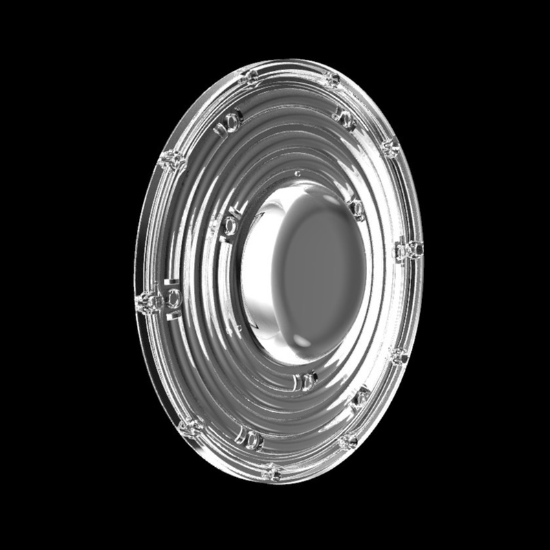 φ235mm UFO rotondo High Bay Light Lens 100W 150W 3030 Led Lampada mineraria Lens 90 gradi Lens ottico a LED