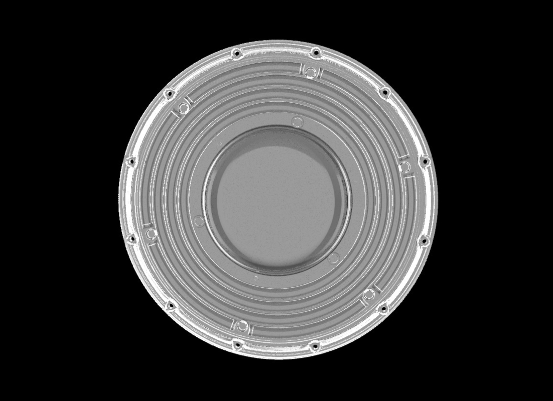 200W φ265mm SMD3030 PC Led UFO Bay Light con angolo di raggio di 90 gradi IP66 livello di protezione