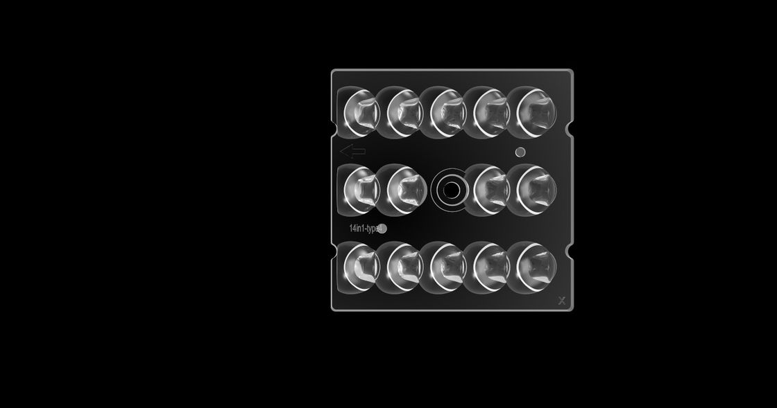 La lente 14 del quadrato LED di PHILIPS SMD3030 in 1, osserva la lente proteggente di SMD LED per illuminazione di via del LED