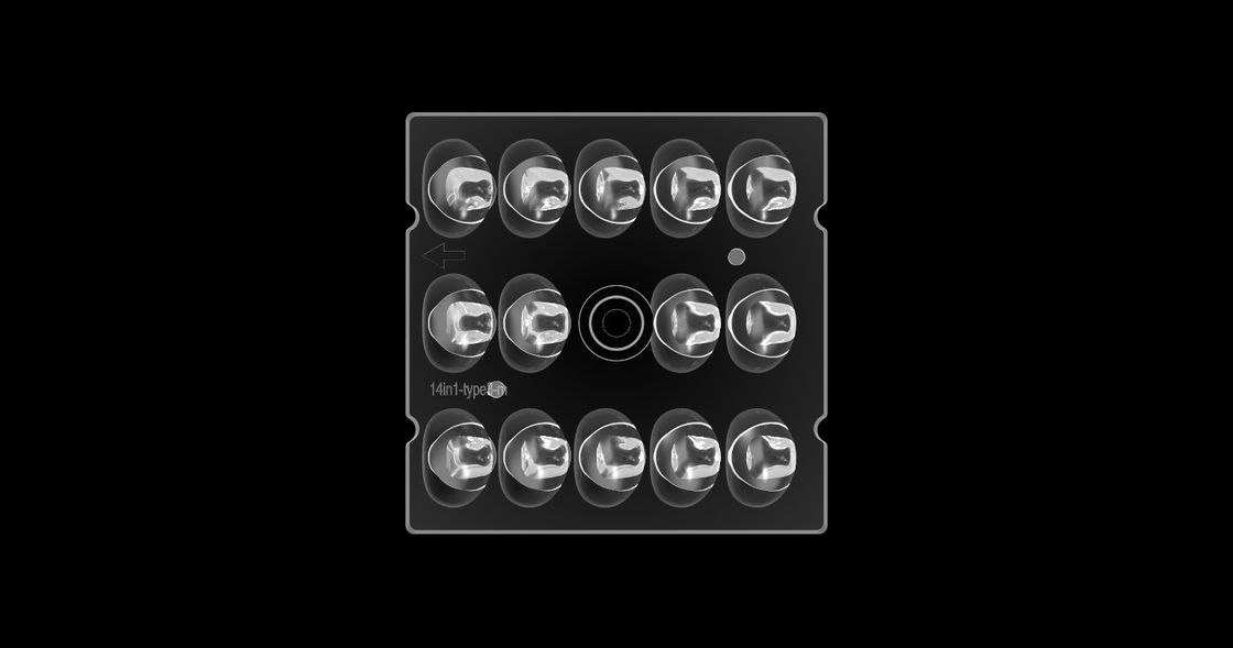 SCRIVA la lente a macchina del quadrato LED di 3 iluminazioni pubbliche, l'ottica Freeform di distribuzione della luce per illuminazione del LED