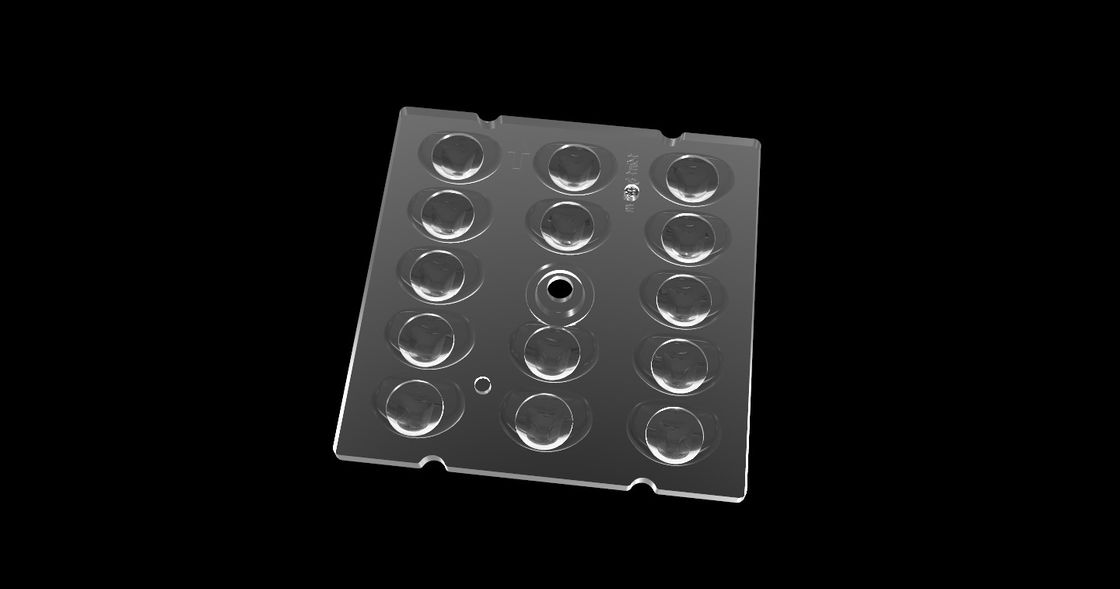 SCRIVA la lente a macchina del quadrato LED di 3 iluminazioni pubbliche, l'ottica Freeform di distribuzione della luce per illuminazione del LED