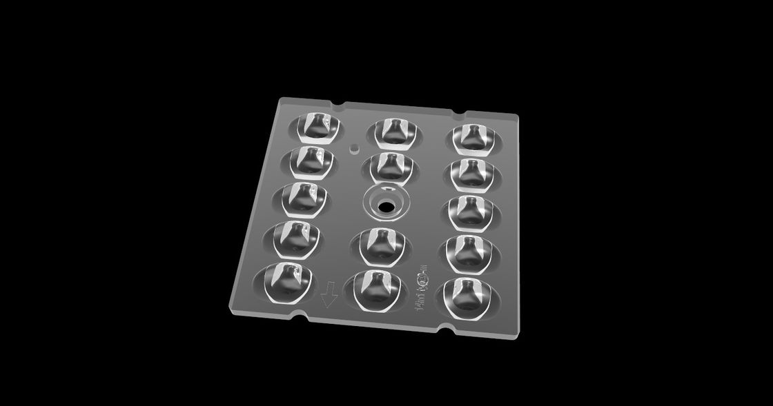 SCRIVA la lente a macchina del quadrato LED di 3 iluminazioni pubbliche, l'ottica Freeform di distribuzione della luce per illuminazione del LED