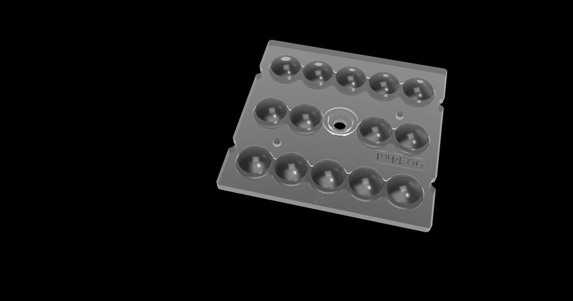 14 in 1 ottica di PMMA per illuminazione del LED, matrice della lente da 90 gradi LED per illuminazione del tunnel