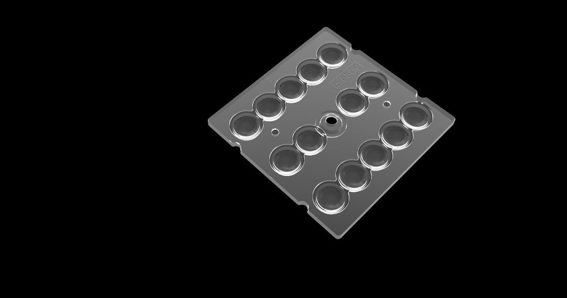 14 in 1 ottica di PMMA per illuminazione del LED, matrice della lente da 90 gradi LED per illuminazione del tunnel